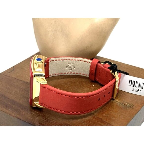 GV2 by Gevril Women's Watch 9261 Swiss Quartz Mother of Pearl Dial Red Leather - Picture 8 of 13